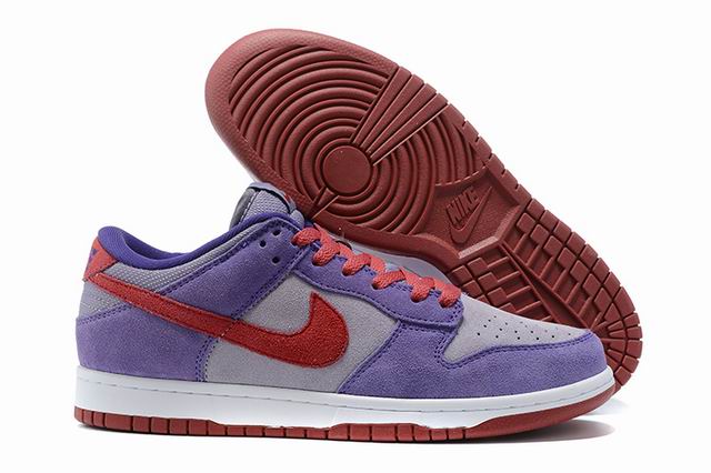 Cheap Nike Dunk Sb Men's Shoes Purple Grey Red-05 - Click Image to Close